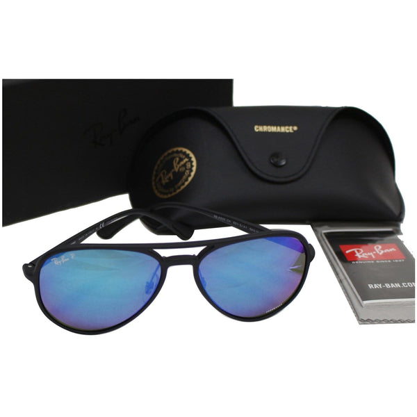 RAY-BAN RB4320CH-601S/A1 Sunglasses Blue Mirror Polarized Chromance Lens