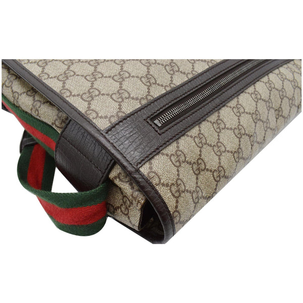 GUCCI GG Vintage Web Canvas Messenger Bag Beige/Ebony 189748