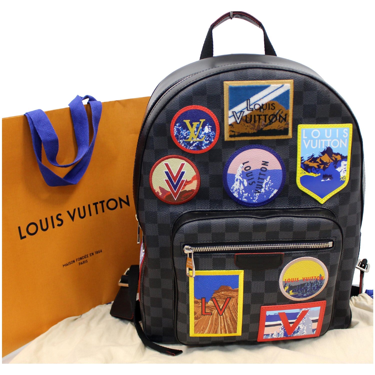 Louis Vuitton Alps Josh Damier Graphite Backpack Bag
