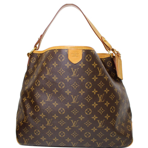 LOUIS VUITTON Delightful MM Monogram Canvas Shoulder Bag Brown