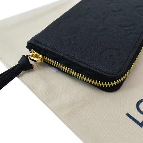 Louis Vuitton Clemence Empreinte Leather Wallet Black