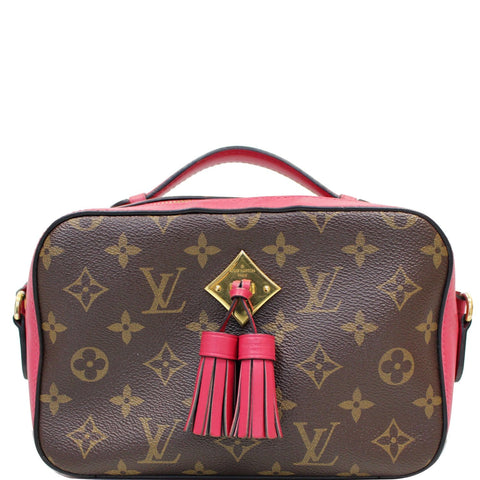 LOUIS VUITTON Saintonge Monogram Canvas Shoulder Bag Freesia