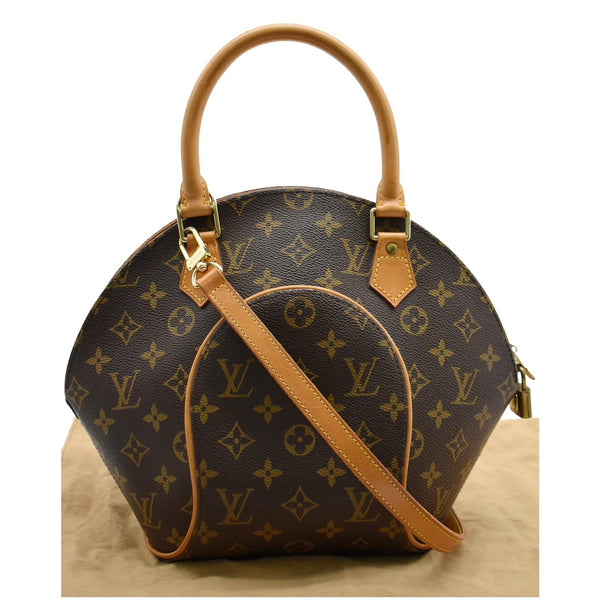 LOUIS VUITTON Ellipse PM Monogram Canvas Satchel Bag Brown