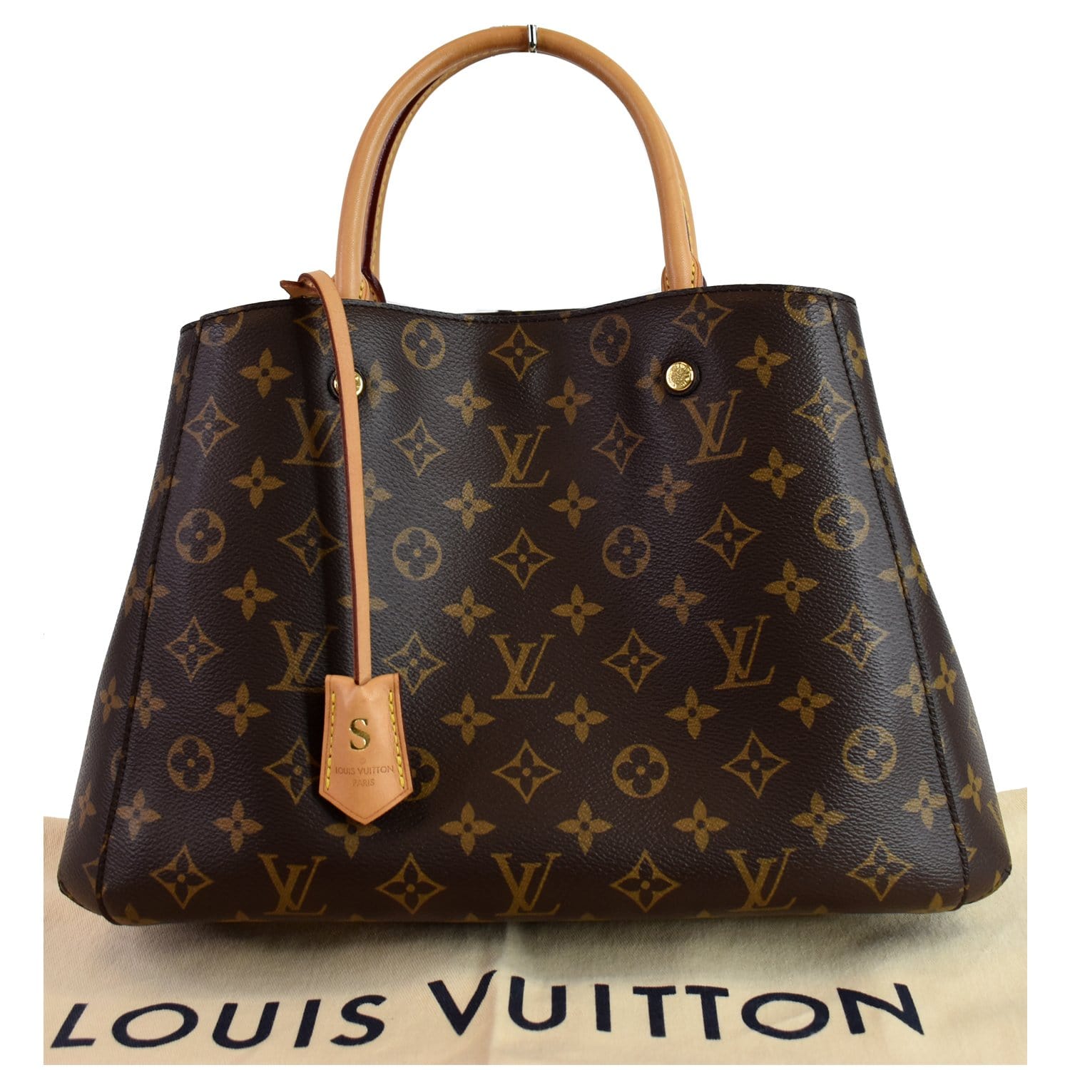 Louis - MM - Shoulder - Monogram - Bag - Vuitton - Bolso Cabás Louis Vuitton  en lona Monogram revestida marrón y cuero natural - M41232 – dct -  ep_vintage luxury Store - Estrela