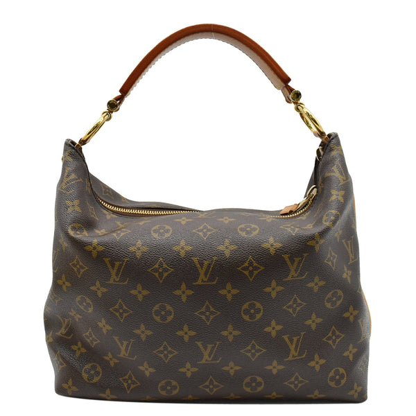 LOUIS VUITTON Sully PM Monogram Canvas Shoulder Bag Brown