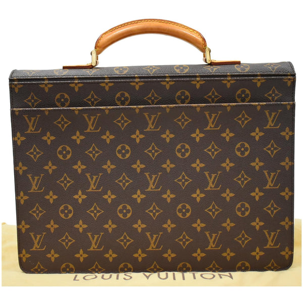 Louis Vuitton Laguito Monogram Canvas Briefcase Bag - backside\