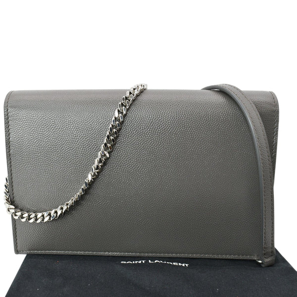 YVES SAINT LAURENT Small Kate Tassel Leather Shoulder Bag Grey - Hot Deals
