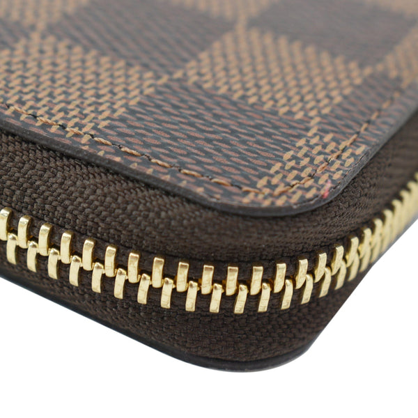 LOUIS VUITTON Clemence Monogram Canvas Zippy Wallet Brown