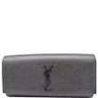 YVES SAINT LAURENT Kate Leather Clutch Wallet Black