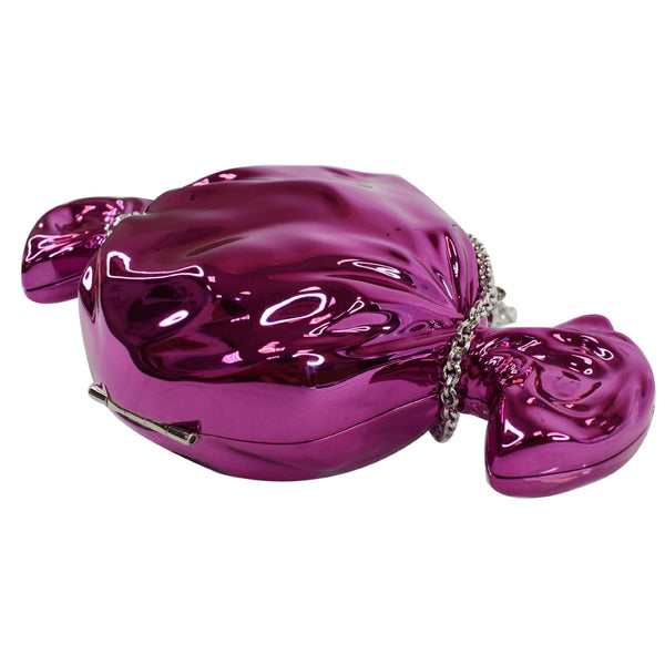 Judith Leiber Couture Raspberry clutch bag shining