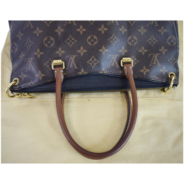 LOUIS VUITTON Pallas Monogram Canvas 2Way Shoulder Bag Brown
