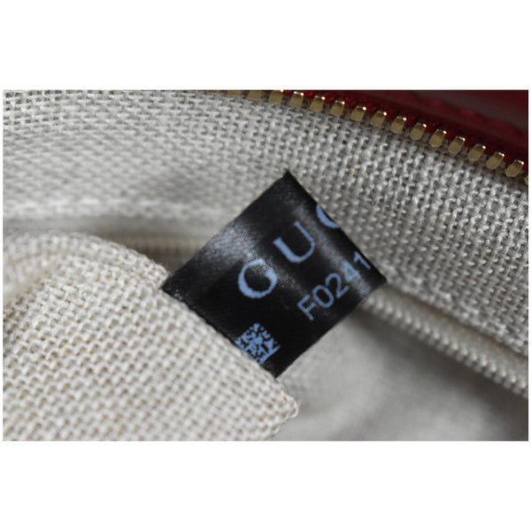 GUCCI Small Bree Microguccissima Leather Tote Crossbody Bag Red 449241