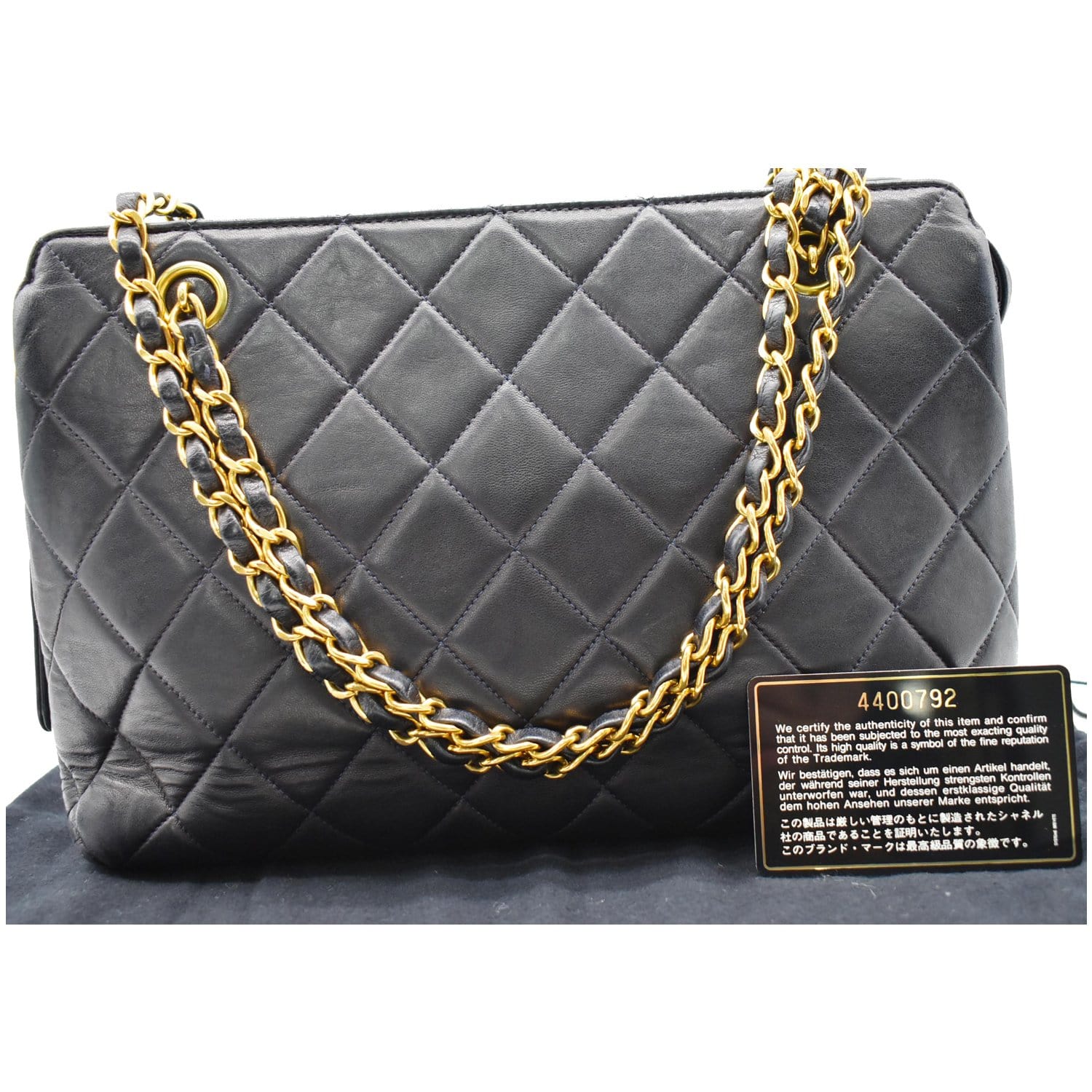 chanel bag with chain handle tote