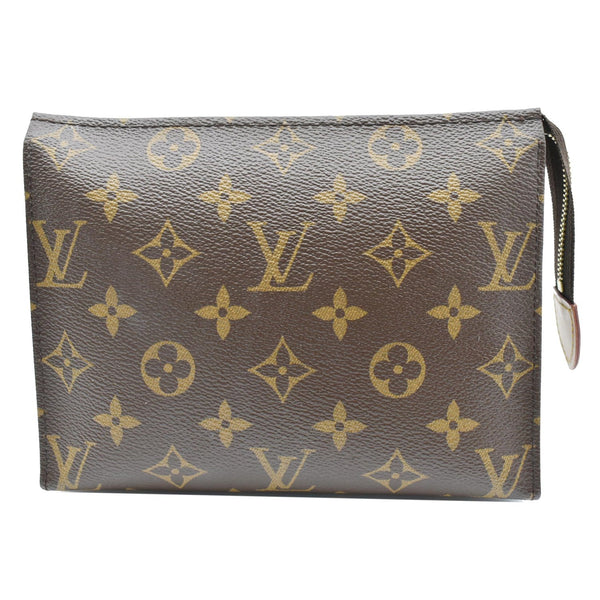 LOUIS VUITTON Toiletry 19 Monogram Canvas Cosmetics Pouch Brown