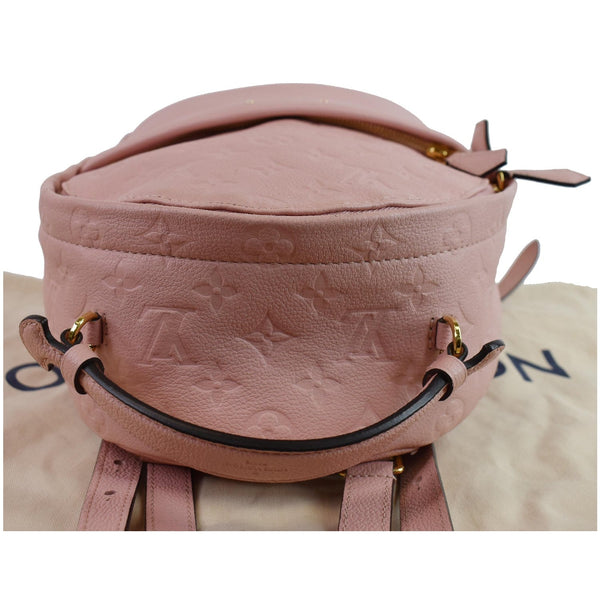 LOUIS VUITTON Sorbonne Monogram Empreinte Leather Backpack Rose Poudre
