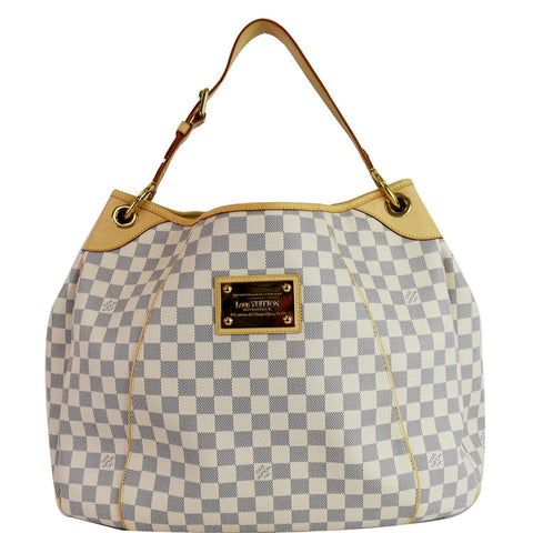 LOUIS VUITTON Galliera GM Damier Azur Shoulder Bag White