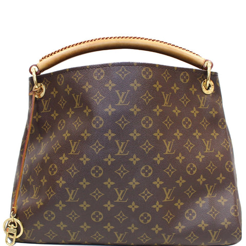 LOUIS VUITTON Artsy MM Monogram Canvas Shoulder Bag Brown