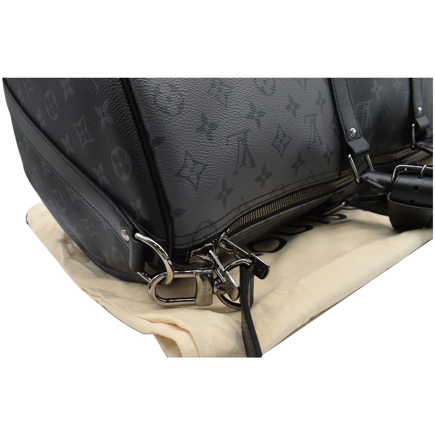 Louis Vuitton Reversible Keepall Bandoulière 50 Monogram Textile Travel Bag