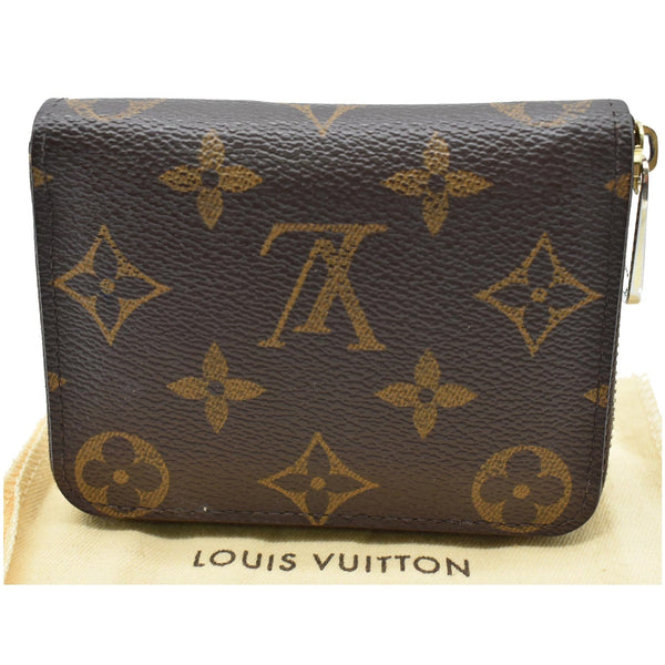LOUIS VUITTON Monogram Canvas Zippy Coin Purse Brown