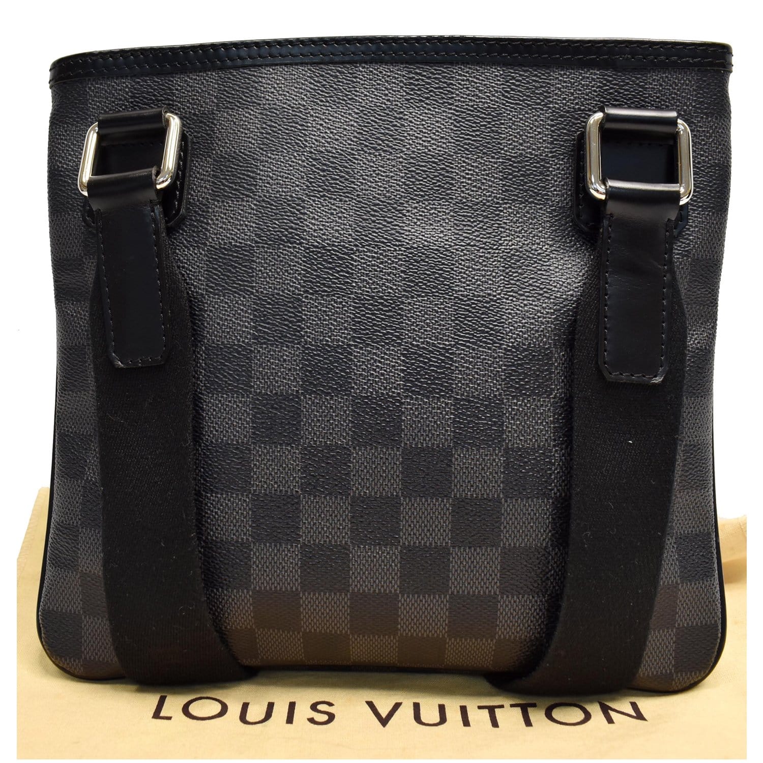 Louis Vuitton Black Damier Graphite Thomas Crossbody Messenger bag Leather  ref.297484 - Joli Closet