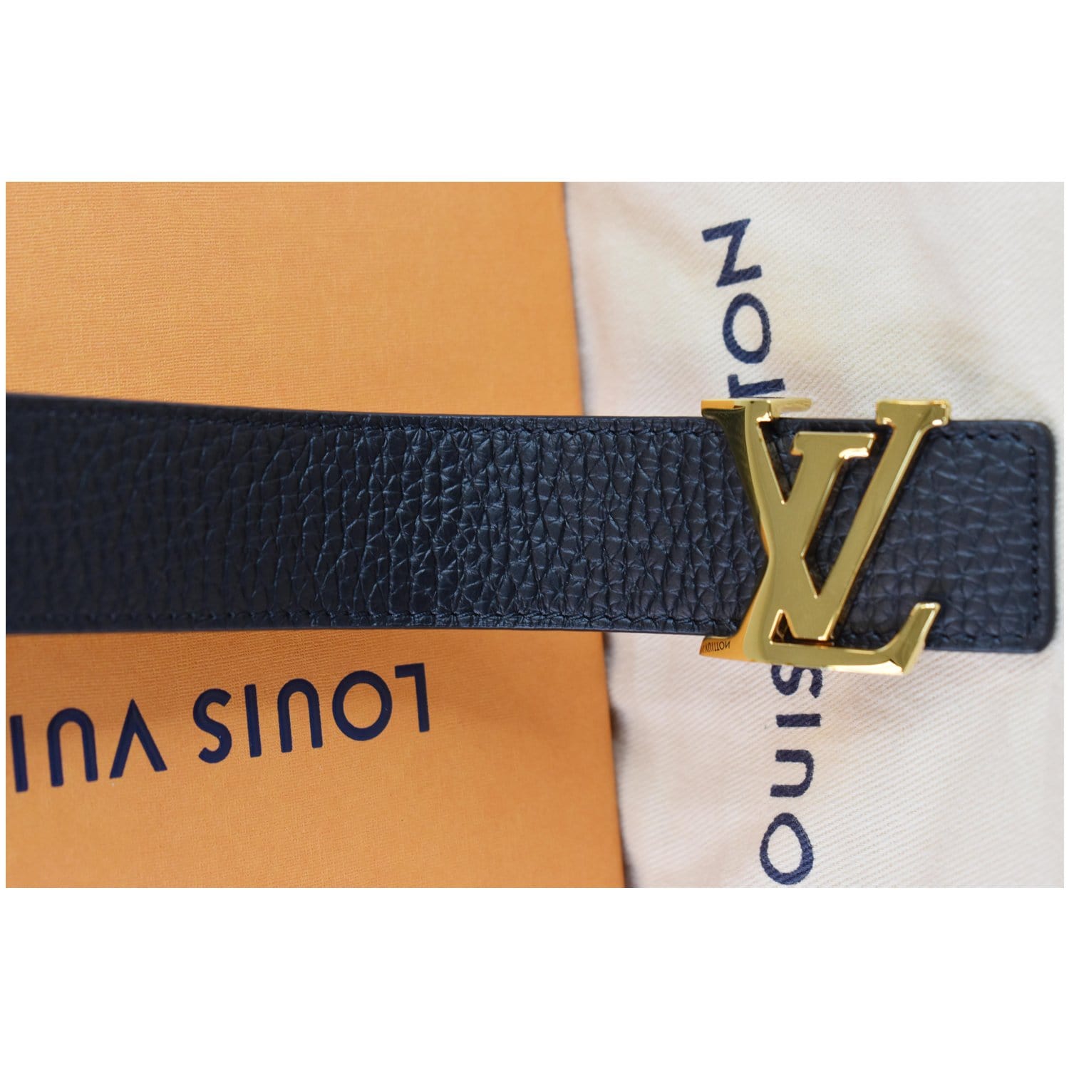 Louis Vuitton Navy blue louis vuitton belt
