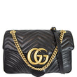 GUCCI GG Marmont Medium Matelasse Shoulder Bag Black 443496
