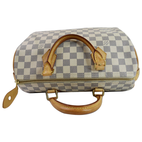 Louis Vuitton Damier Azur Speedy 30 Satchel Handbag top look