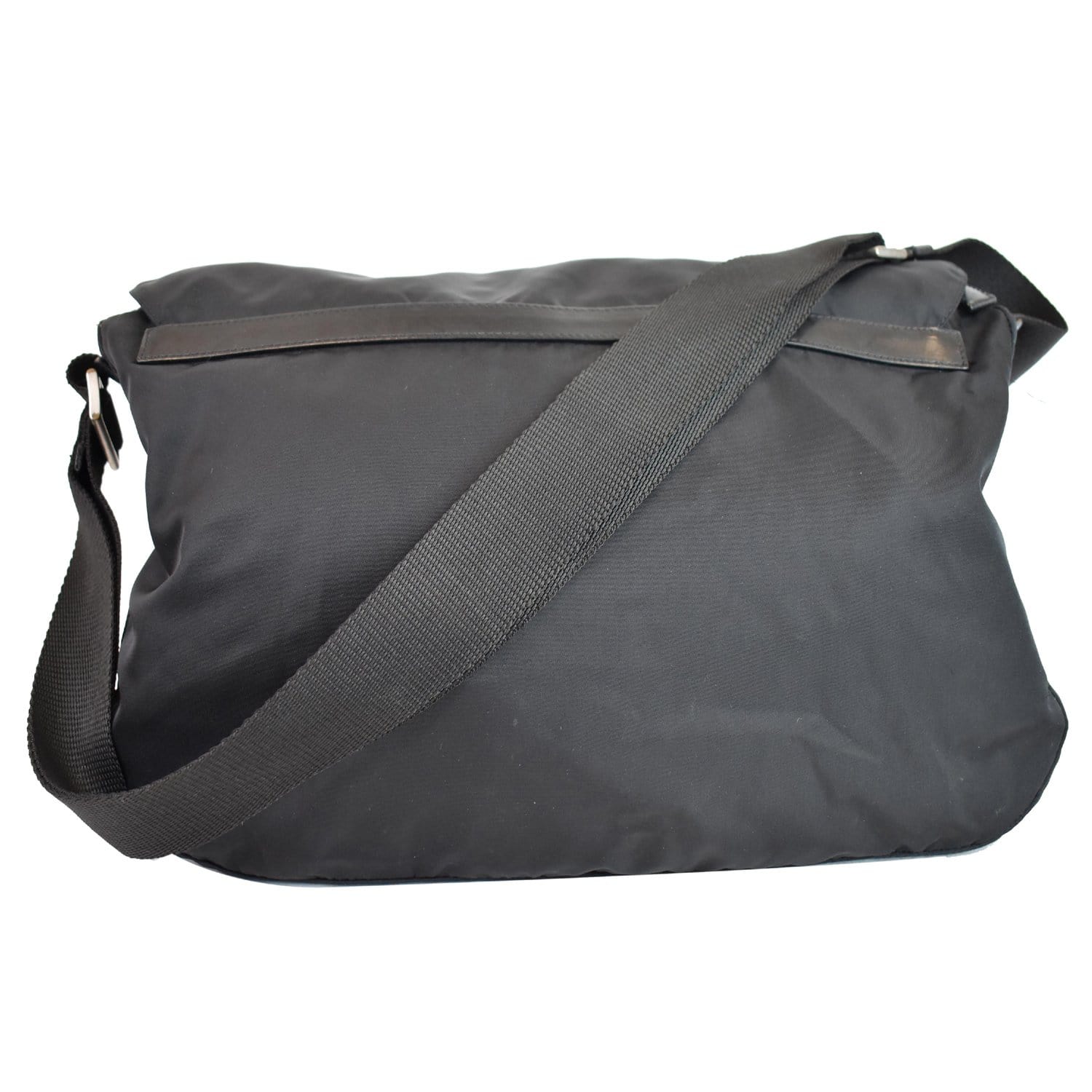 PRADA Vela Nylon Messenger Bag Black - 20% OFF