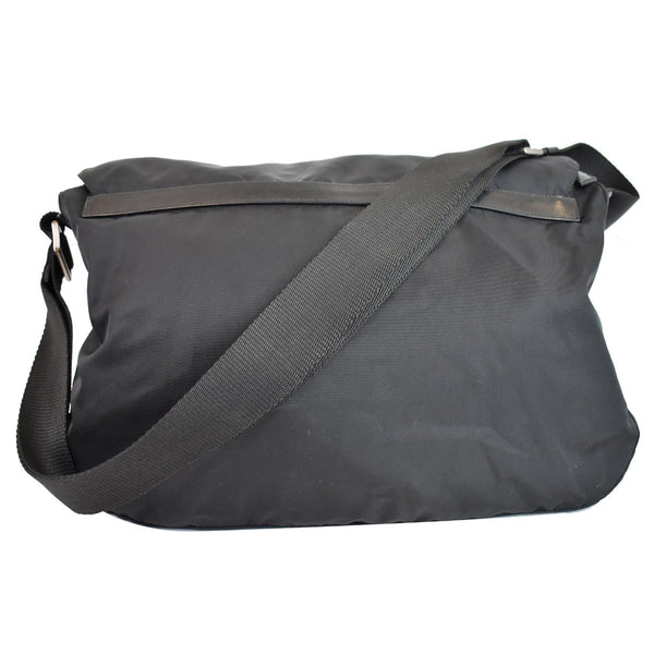 PRADA Vela Nylon Messenger Bag Black