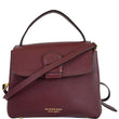 BURBERRY Camberley Small House Check Tote Shoulder Bag Dark Red
