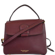 BURBERRY Camberley Small House Check Tote Shoulder Bag Dark Red