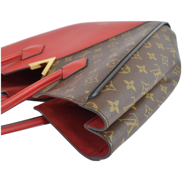 LOUIS VUITTON Kimono Monogram Calfskin Tote Bag Brown/Cerise