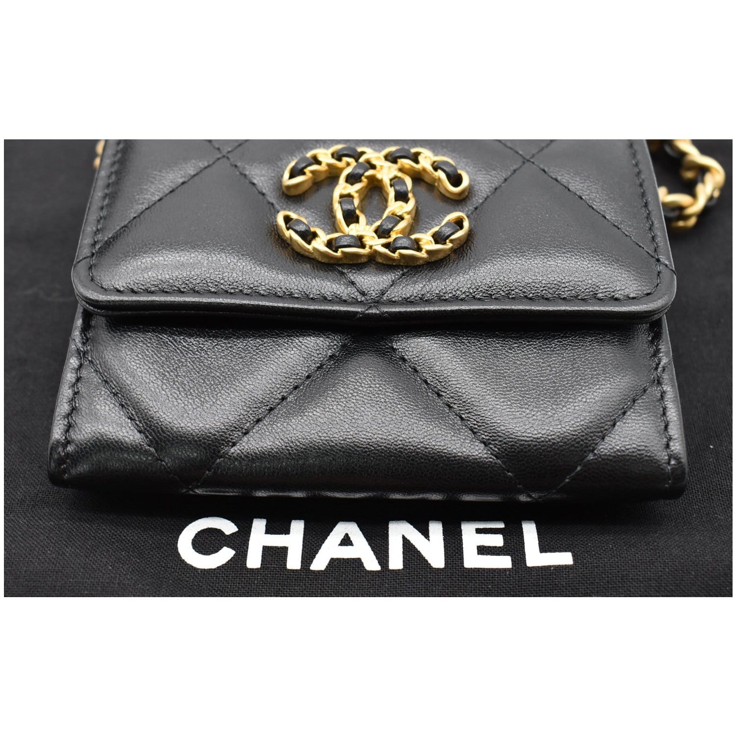Chanel Black Quilted Lambskin Flap Coin Purse With Chain Pearl Crush Gold  Hardware 2022 Available For Immediate Sale At Sothebys