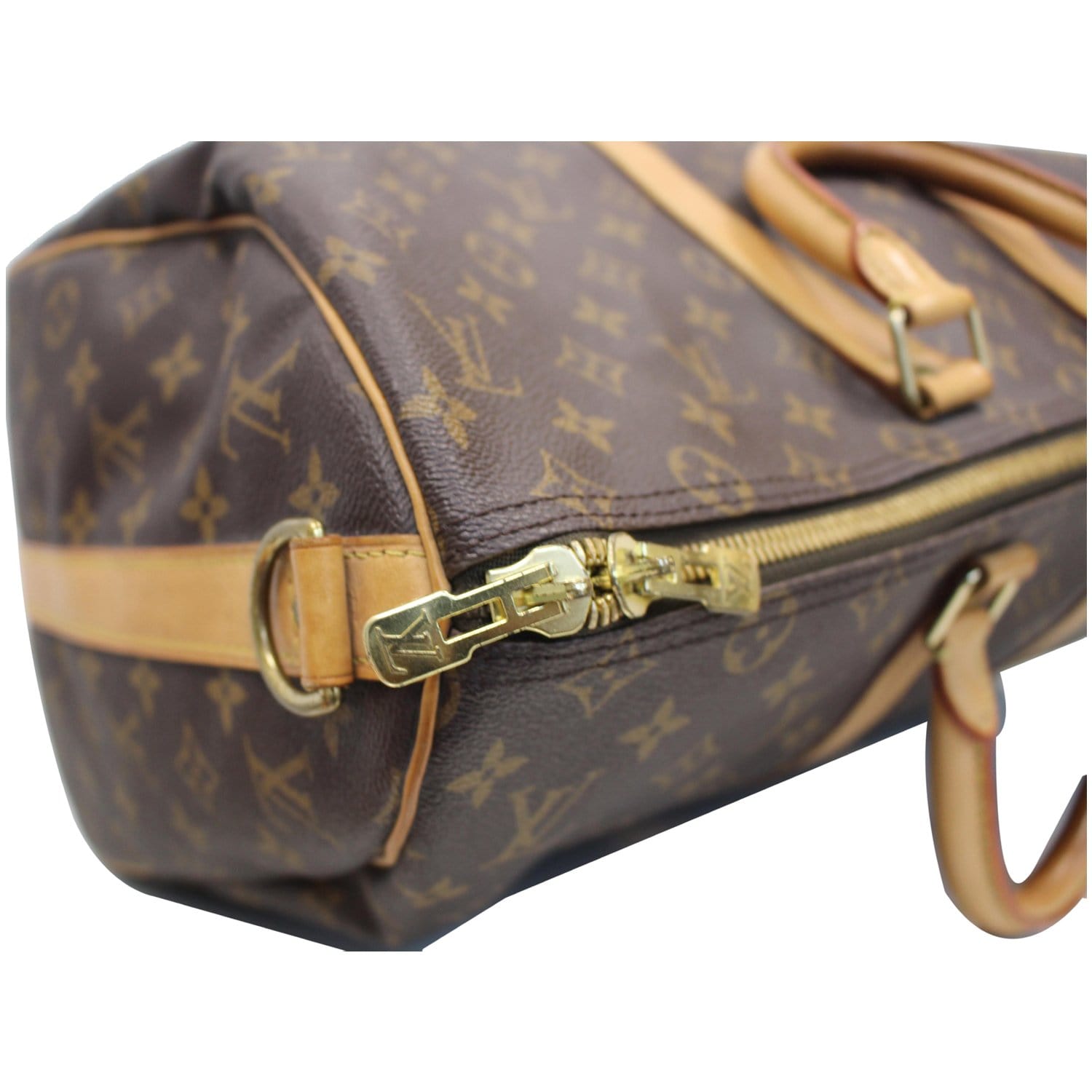 Louis Vuitton Keepall Bandouliere 45 Brown Canvas Handbag (Pre-Owned)