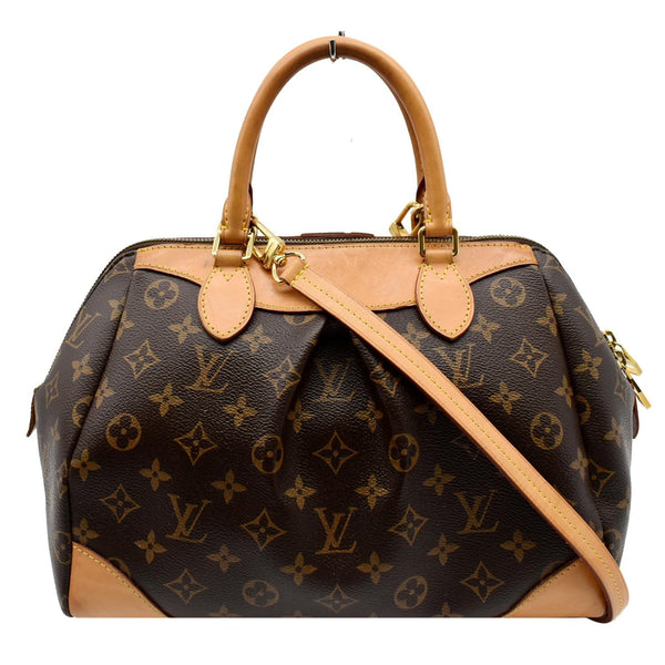 LOUIS VUITTON Segur Monogram Canvas Shoulder Bag Brown
