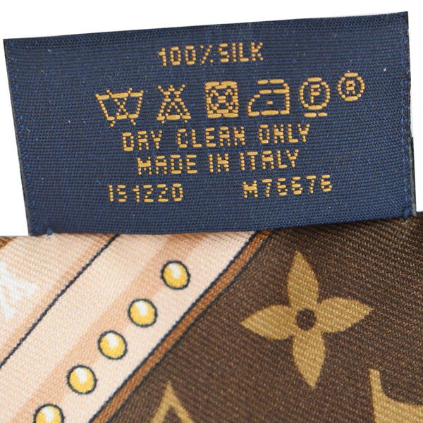 LOUIS VUITTON Ultimate Monogram BB Silk Bandeau Black