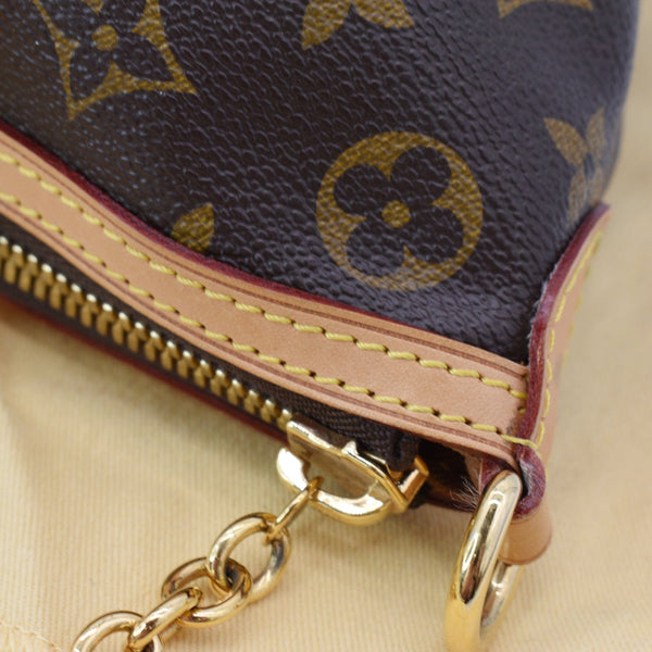 LOUIS VUITTON Palermo PM Monogram Canvas Shoulder Bag Brown