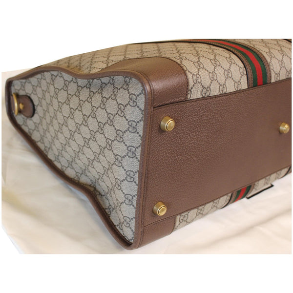 Gucci Ophidia GG Large Carry-On Canvas Duffle Bag corner