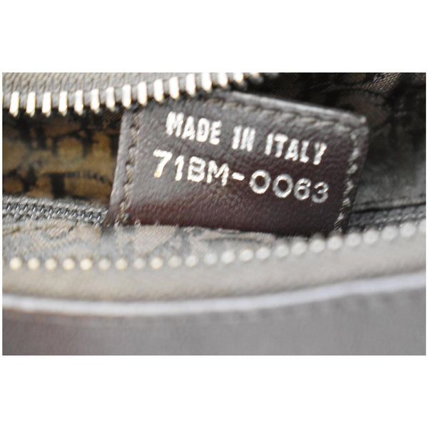 CHRISTIAN DIOR Lace Up Admit It Leather Hobo Bag Dark Brown