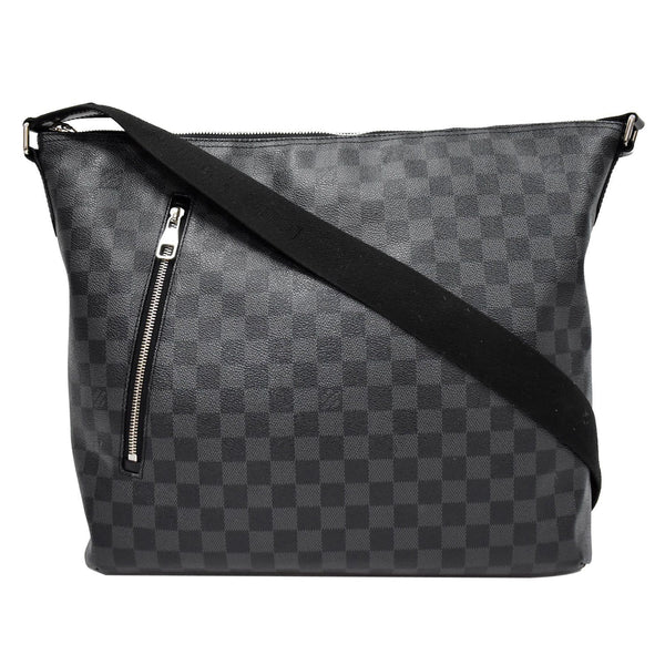 LOUIS VUITTON Mick GM Damier Graphite Messenger Crossbody Bag Black
