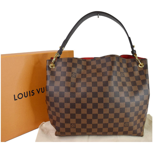 Louis Vuitton Graceful PM Damier Ebene Shoulder Bag - elegant view