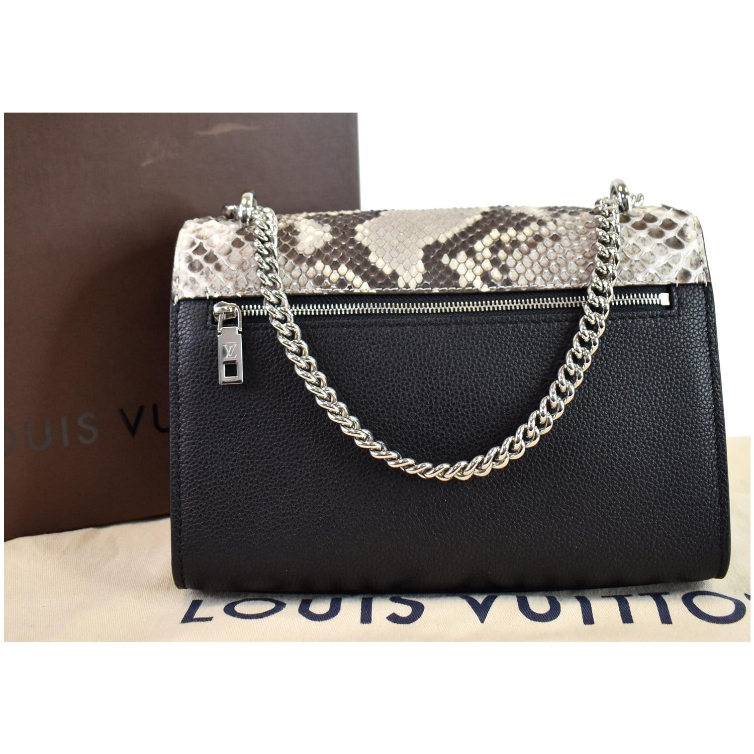 Mylockme leather handbag Louis Vuitton Black in Leather - 34622871