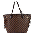 Louis Vuitton Neverfull MM Damier Ebene Tote Handbag