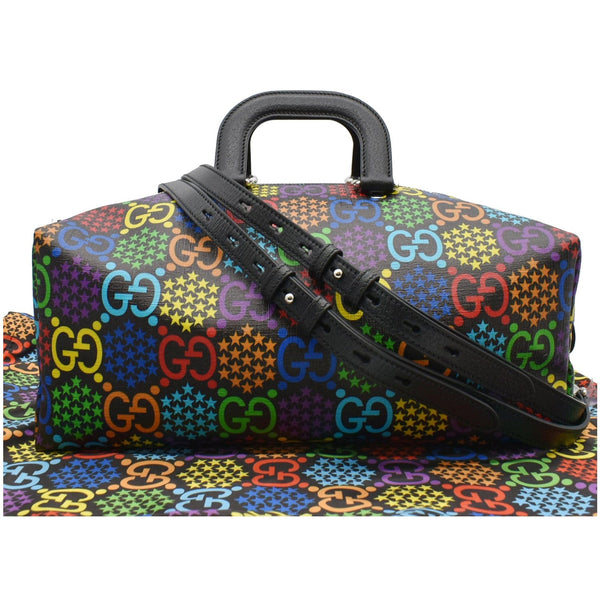 GUCCI Psychedelic GG Monogram Canvas Duffel Travel Bag Multicolor 587866