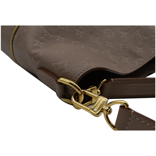 LOUIS VUITTON Melie Empreinte Leather Hobo Bag Taupe Glace