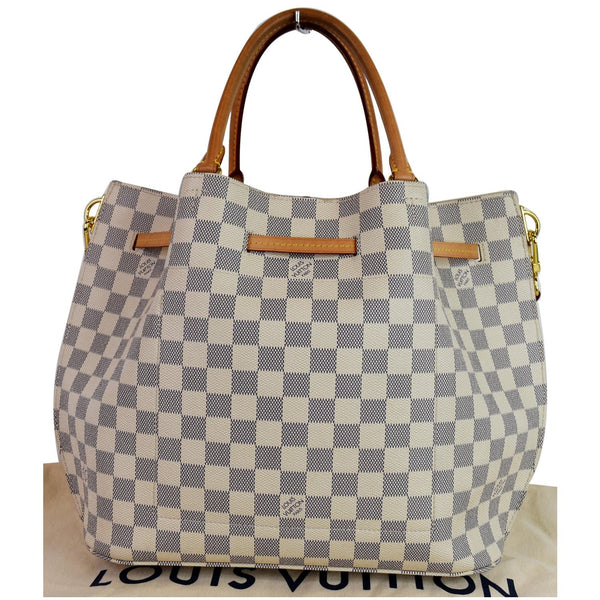 LOUIS VUITTON Girolata Damier Azur Shoulder Bag White