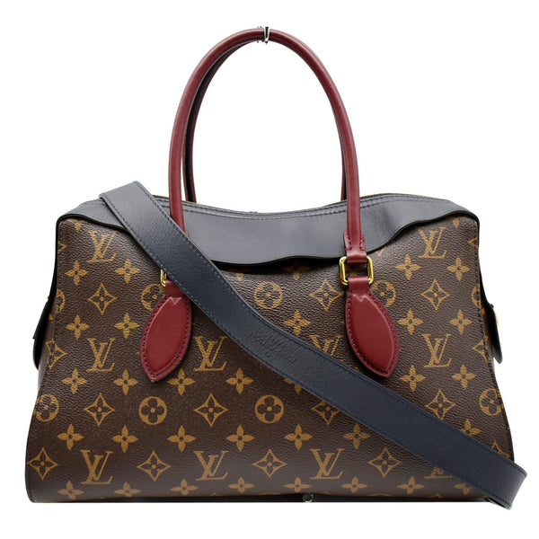 LOUIS VUITTON Tuileries Monogram Canvas Shoulder Bag Brown