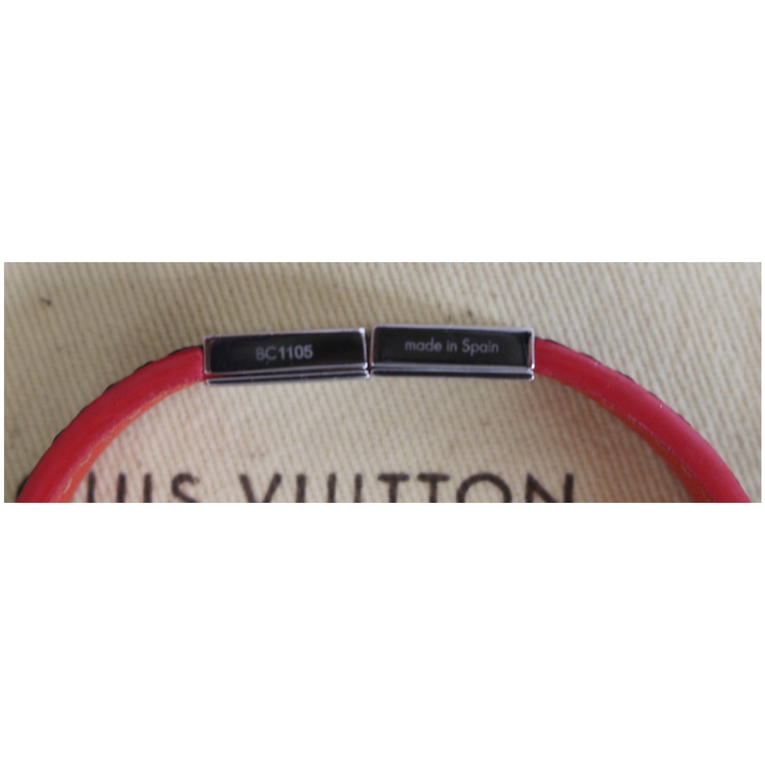 Louis Vuitton Black Damier Canvas Keep It Bracelet Louis Vuitton