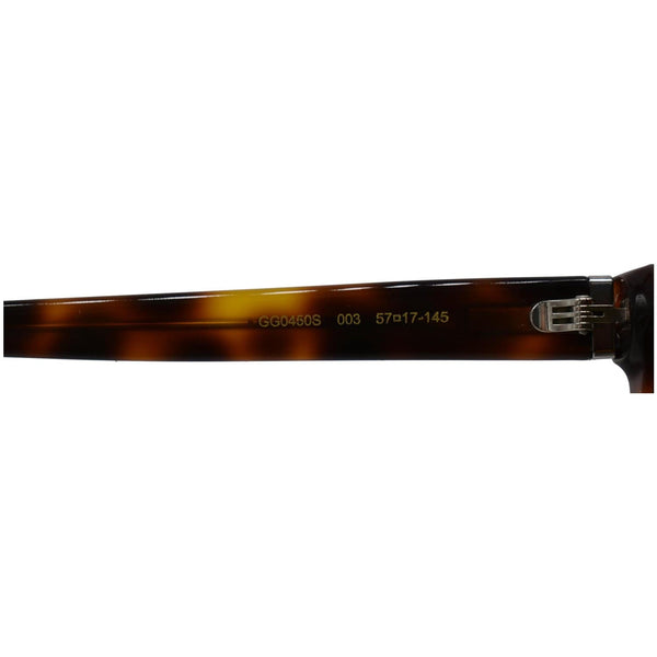 GUCCI GG0450S 003 Havana Ruthenium Sunglasses Brown Lens