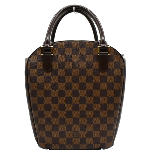 LOUIS VUITTON Sarria Seau Damier Ebene Tote Bag Brown